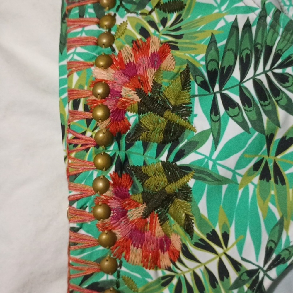 OneDadeMar 2 Piece Bikini XS Gandul Bandeau Top Embroidery and Embellishments - Picture 6 of 14